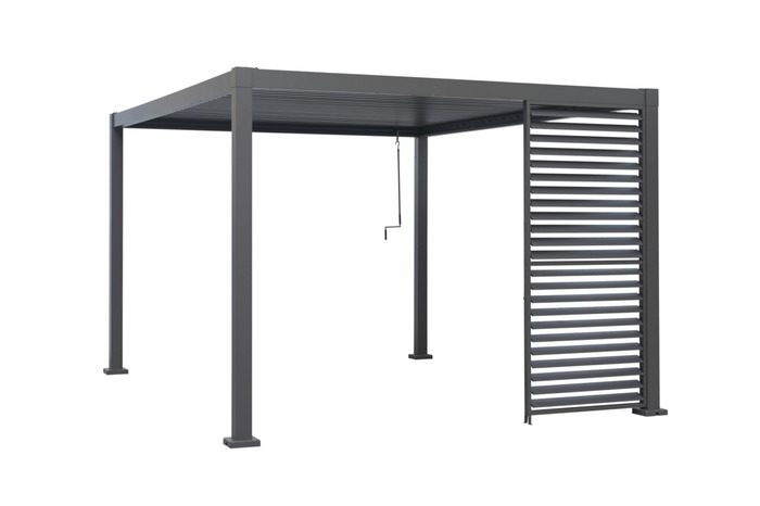 Sidepanel til pergola m/lameller - Outfit
